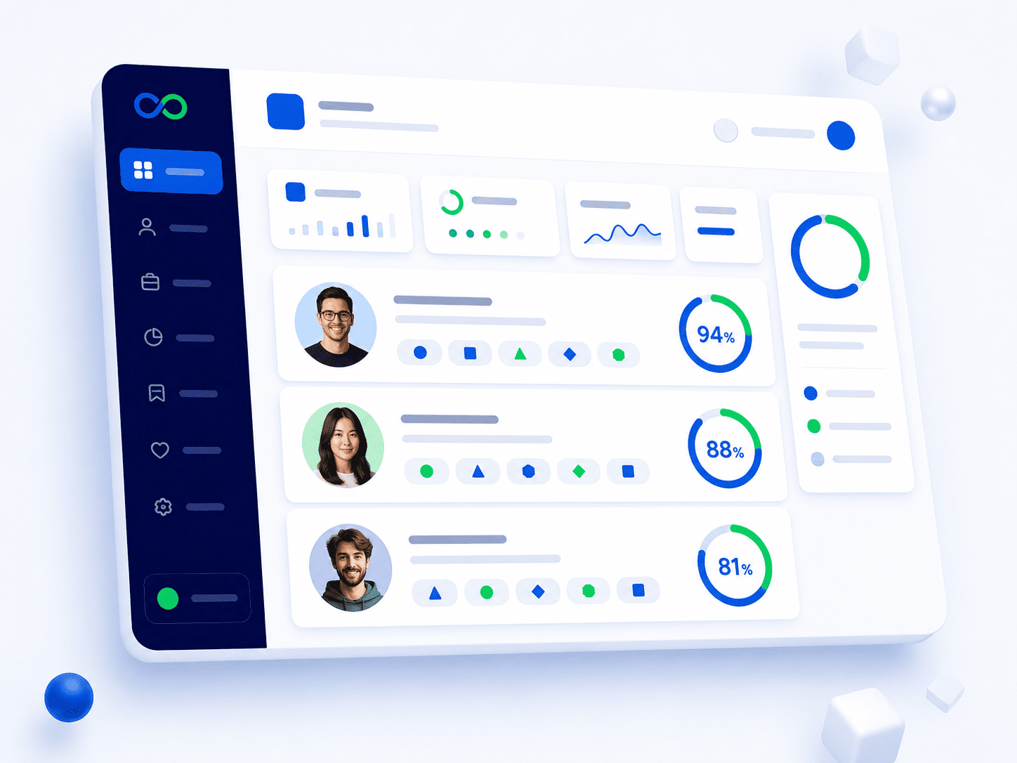 Ilustración del matching de talento TI de Infinitum Jobs